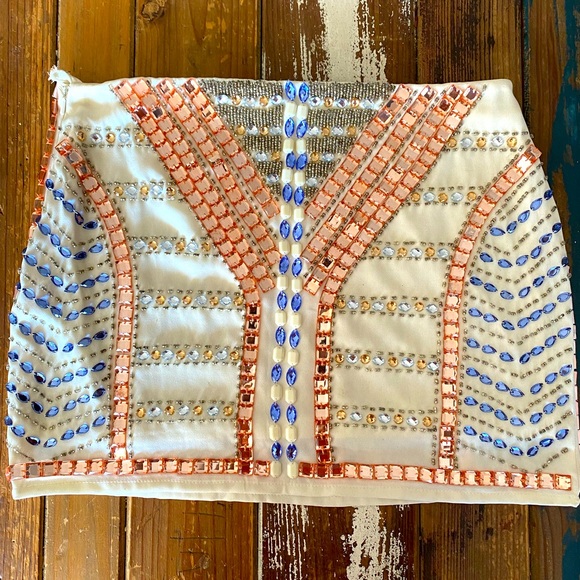 Jewelled Mini Skirt by English Rose - Medium - Picture 2 of 4